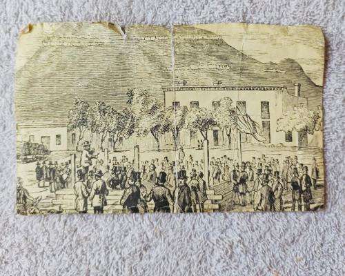 Extremely rare collectors `ZA republiek` note dated 1870/1 personally signed by then state President