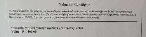 Collectors vintage windup gents rotary watch value R1500.00