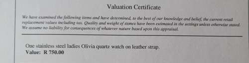 Stunning Vintage Collectors Olivia quartz ladies watch on leather strap