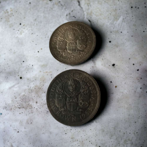 Valuable Rare Vintage Collectors Rhodesian 1953 Crowns