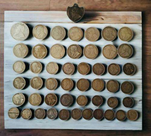 Extremely valuable Rare vintage collectors selection of 49 Paul Kruger ZAR coins