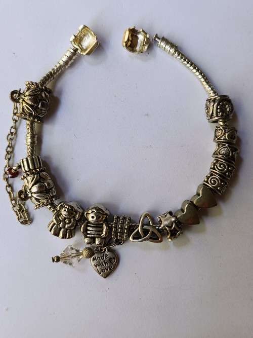 Stunning Collectors Pandora charm bracelet