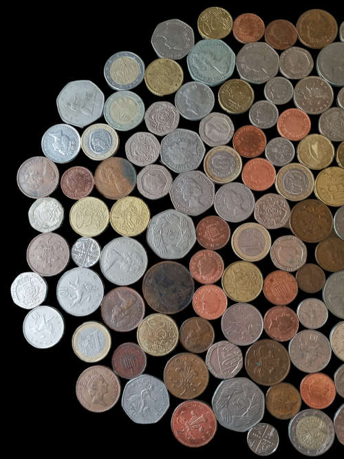 Collectors selection of Euros, Pennies and Pence