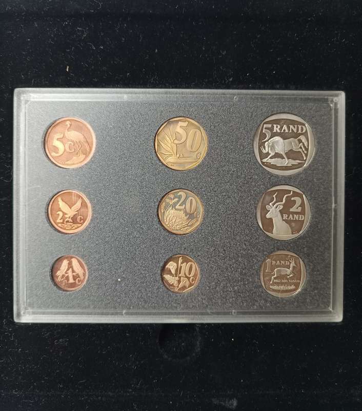 Collectors 1998 South African Coin proof set with SA Mint case