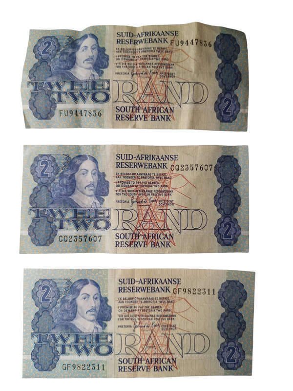 Collectors selection of South African bank notes