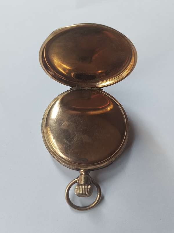 Vintage collectors Elgin white dial Roman numerals pocket watch value R3500.00