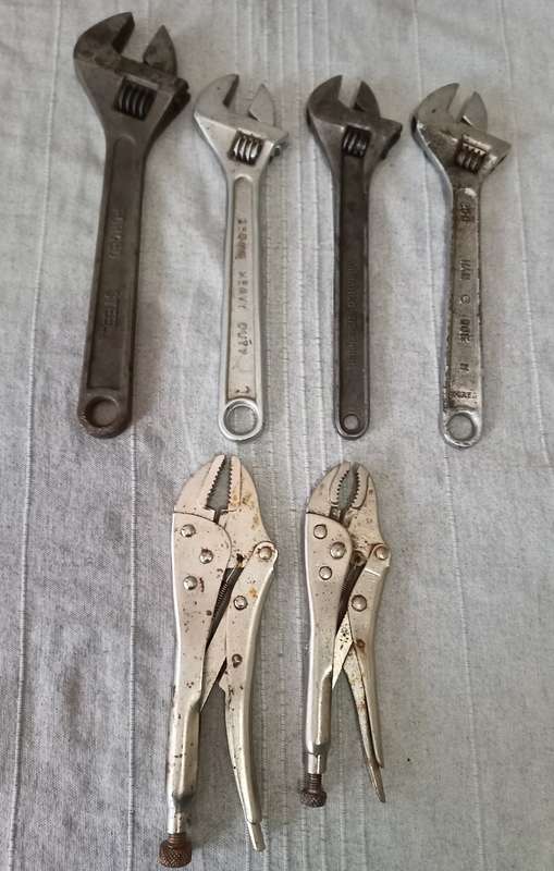 Collectors selection of shifting spanners and water pump pliers