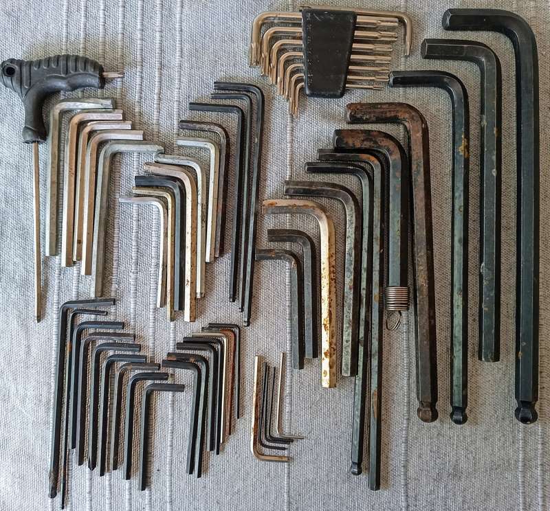 Collectors lot of various Allen keys