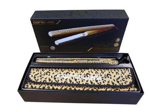 Corioliss C3 Gold Leopard Hair Straightener - Ultimate Titanium Styling Iron