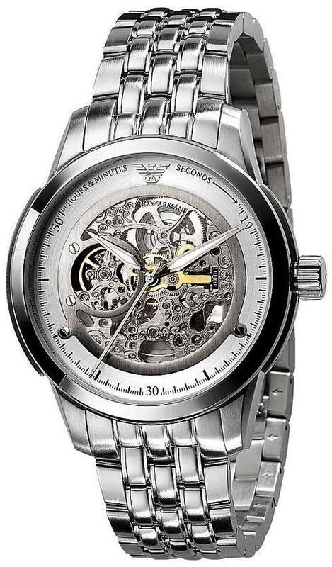 #LATE# Mens Emporio Armani Meccanico AR4626 Automatic Movement Wrist Watch - *** R6899***