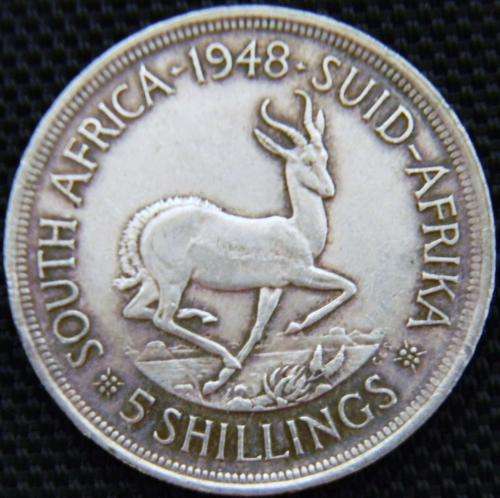 ## R10 CLEARANCE SALE ! ## SA Union 1948 Crown 80% Silver