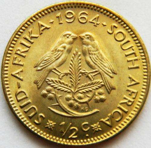 ## R10 CLEARANCE SALE ! ## SA 1964 Half Cent - BRILLIANT UNC