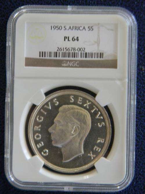 SA Union 1950 Silver SS ( Specially Select ) Crown - NGC Certified PL64- Ultra Rare Key Date !!!