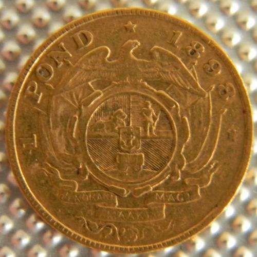 South Africa ZAR Gold 1898 Pond