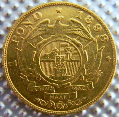 South Africa ZAR Gold 1898 Pond High Grade With Lustre !
