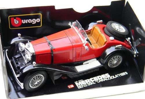 * Collectable Die Cast Models * 1931 Mercedes SSKL Caracciola 1:18 Bburago Diamond Coll. With Box