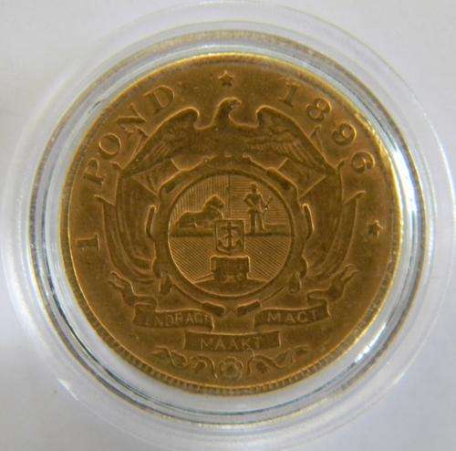 ZAR 1896 Gold Kruger Pond