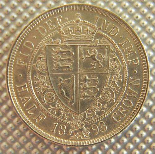 Great Britain 1893 Silver Half Crown - Stunning UNC