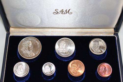 South Africa 1965 Short Proof Set with Silver R1 in original Box