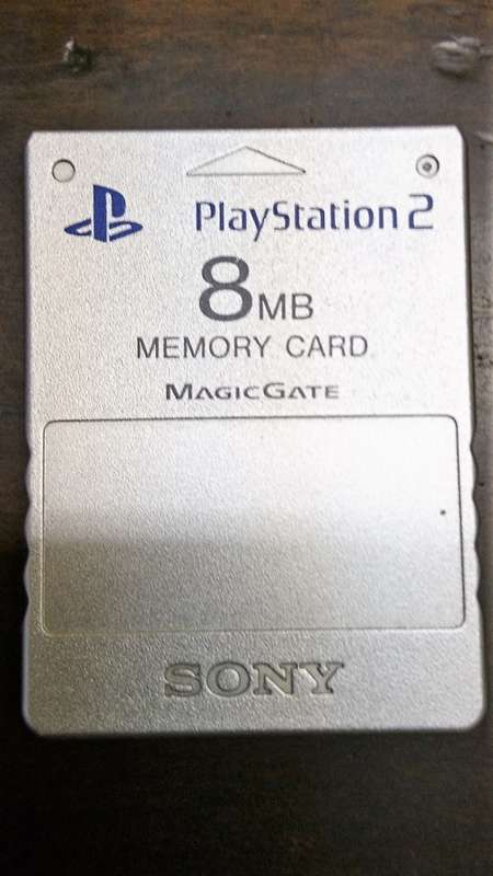 Sony PS2 Memory Card Silver (Free McBoot)