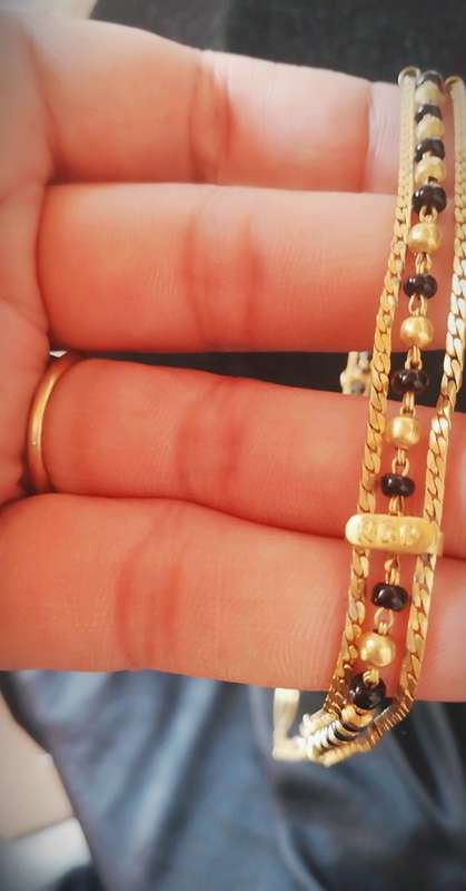 ROLLED GOLD VINTAGE 3 STRAND NECKLACE