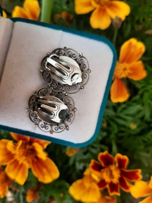 VINTAGE MICRO MOSAIC EARRINGS