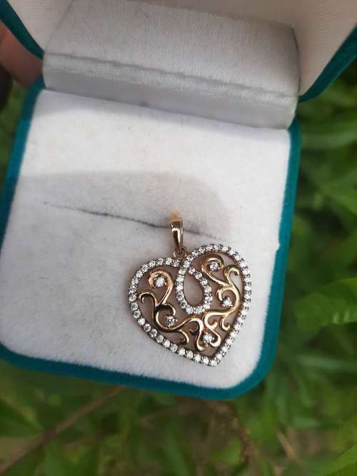 ROSE GOLD VINTAGE HEART PENDANT