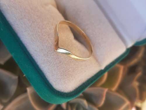 9CT VINTAGE WISHBONE RING