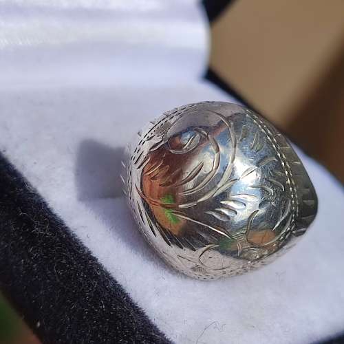 Sterling Vintage Cutwork Ring