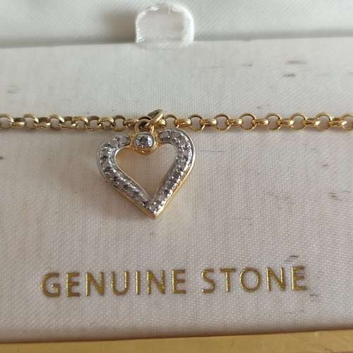 RUBY, SAPPHIRE, DIAMOND 18K GOLD ON STERLING