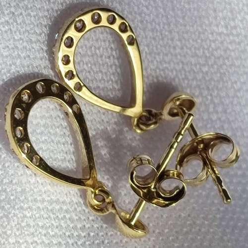 9CT YELLOW GOLD DROP EARRINGS