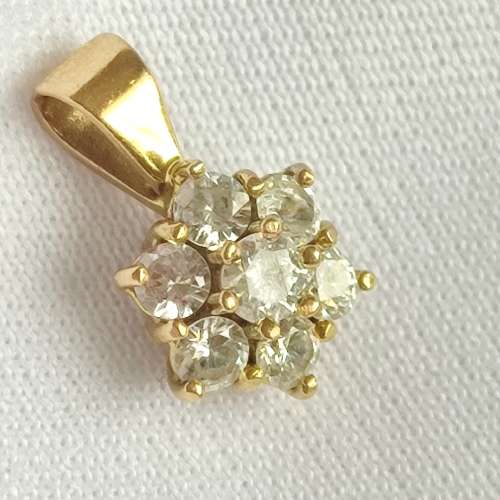 9CT GOLD FLOWER PENDANT