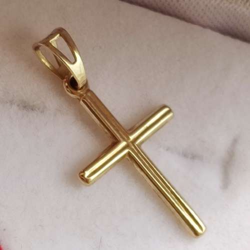 9CT YELLOW GOLD CROSS PENDANT