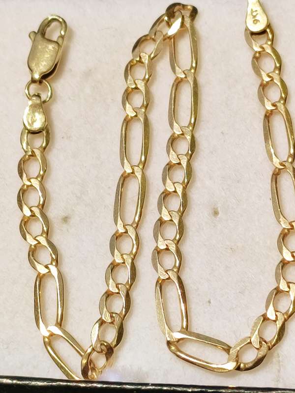 9CT GOLD 4MM BRACELET