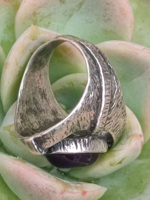 Vintage Amethyst Sterling Silver Ring
