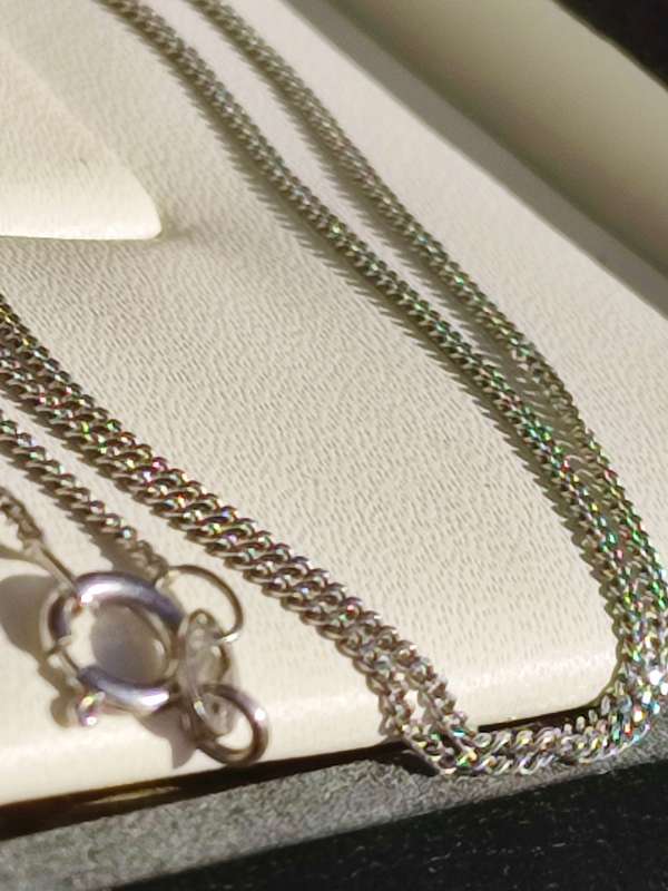 9ct White Gold Vintage Chain