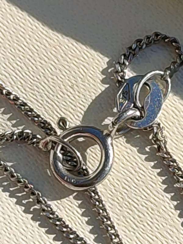 9ct White Gold Vintage Chain