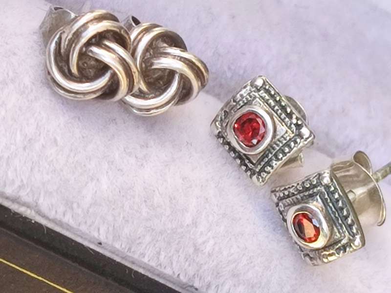 Sterling Silver Earrings Lot