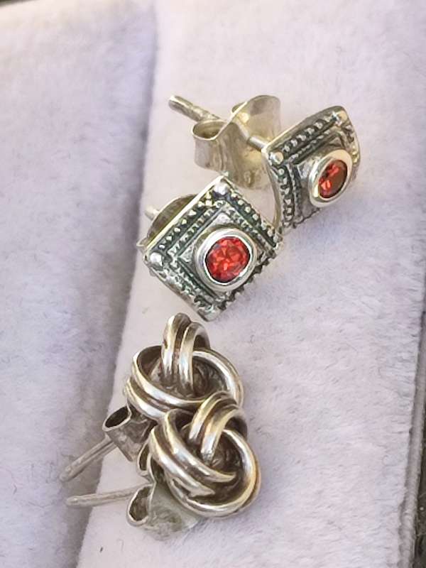 Sterling Silver Earrings Lot