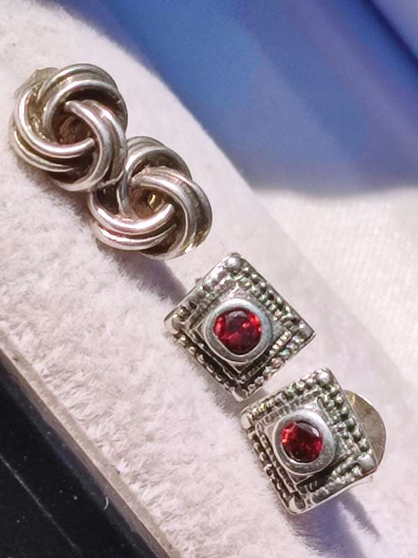 Sterling Silver Earrings Lot