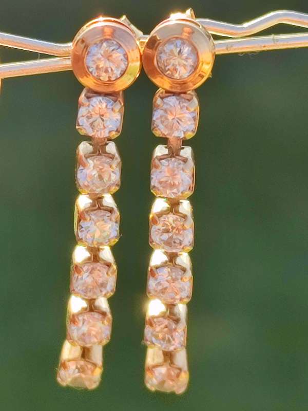 9ct Gold Vintage Drop Earrings