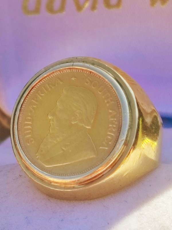 1/10TH Kruger Coin Vintage Ring