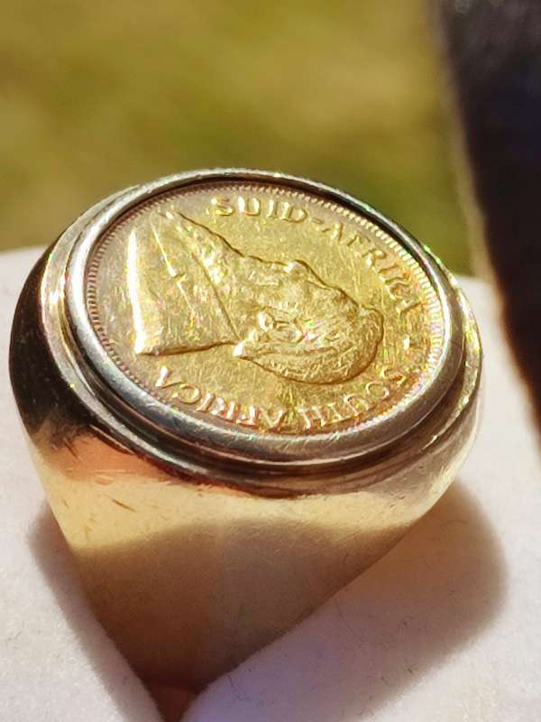 1/10TH Kruger Coin Vintage Ring