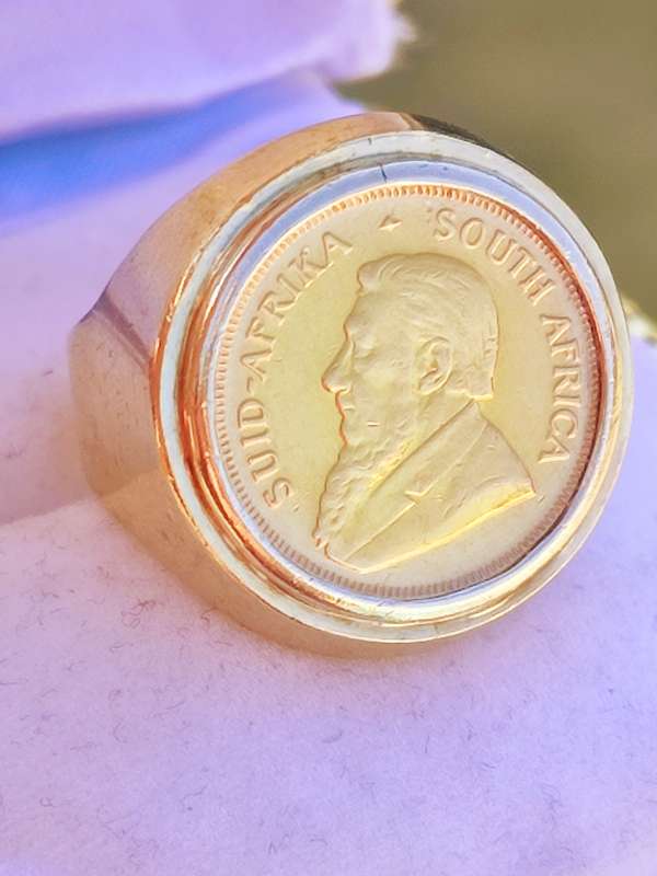 1/10TH Kruger Coin Vintage Ring