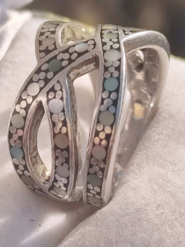 Sterling Vintage Mother of Pearl Ring