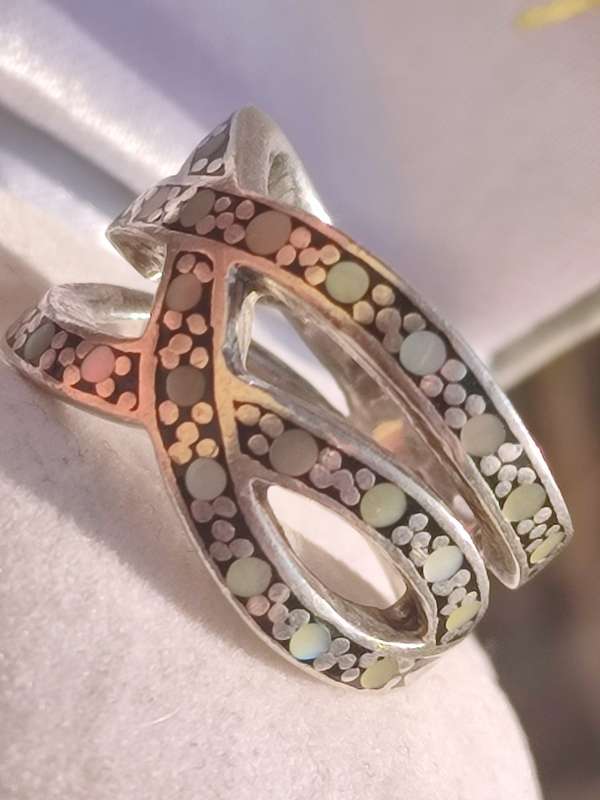 Sterling Vintage Mother of Pearl Ring