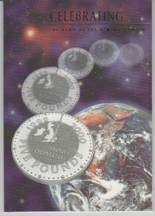 THE MILLENNIUM CROWN - 5 POUNDS BRILLIANT UNCIRCULATED