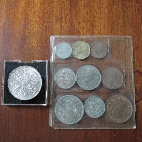 1953 UNCIRCULATED SET OF COINS OF THE CORONATION OF ELIZABETH II