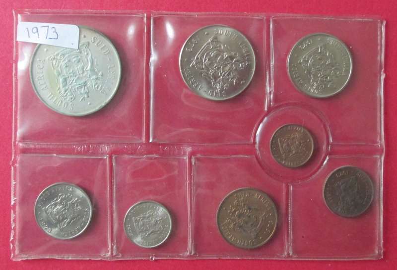 1973 UNCIRCULATED MINT PACK SEALED BY S.A. MINT - WITH SILVER RAND