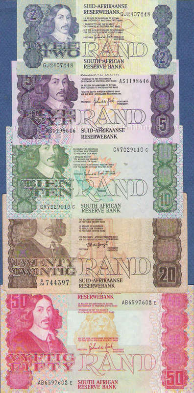 GPC de KOCK 3RD ISSUE BANKNOTES X 5